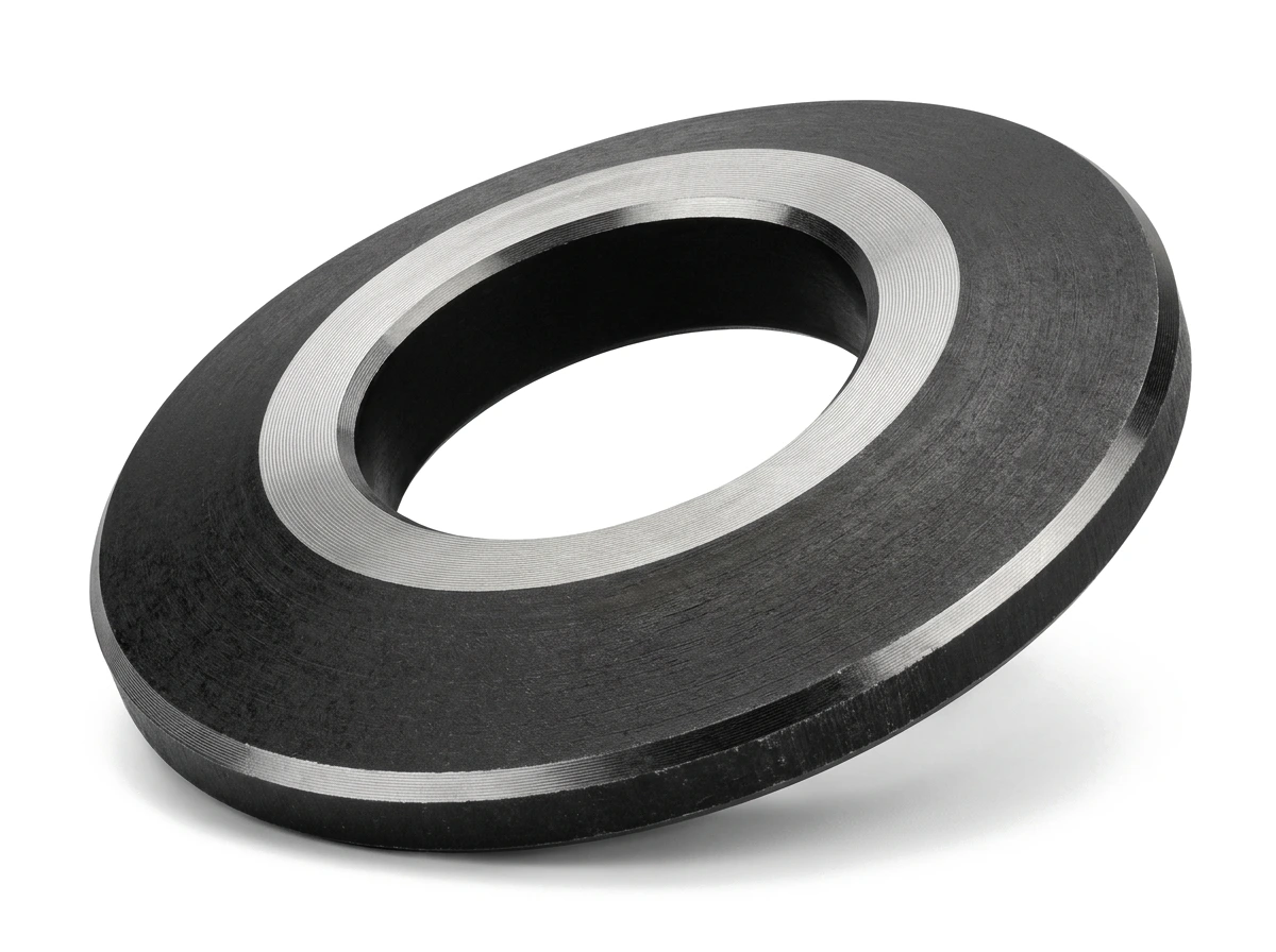 Group 3 Heavy-Duty Disc Springs with Contact Flats - Thickness t > 6.0mm, precision machined with ground planar contact flats on both inner and outer edges to eliminate edge stress concentrations under massive tonnage loads.
