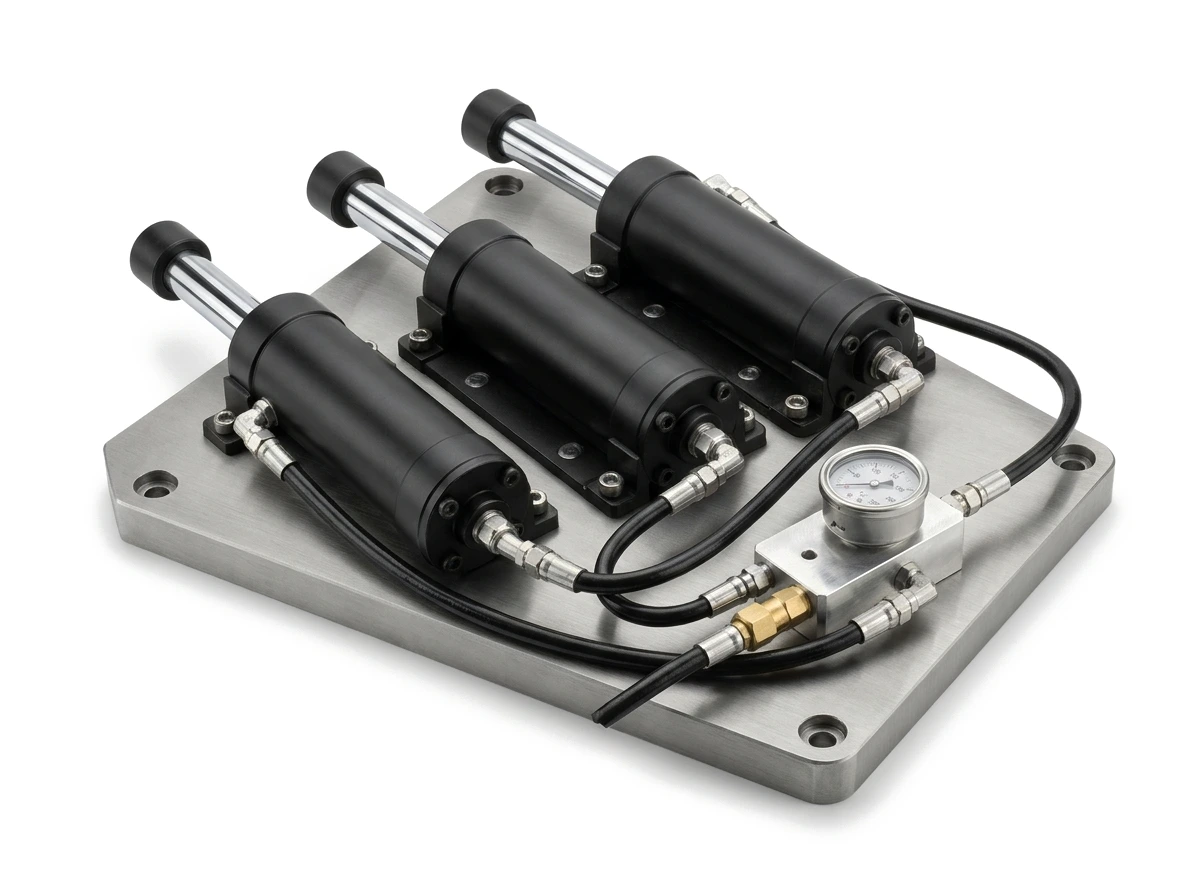 Manifold Linked & Subplate Integrated Systems - Connects multiple nitrogen cylinders via high-pressure flexible hoses or integrated manifold plates, achieving instantaneous pressure self-balancing and single-point external digital regulation.