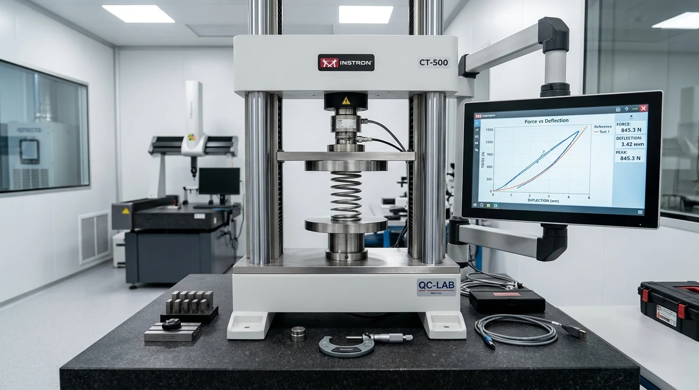 Dual-Column Spring Load & Deflection Tester
